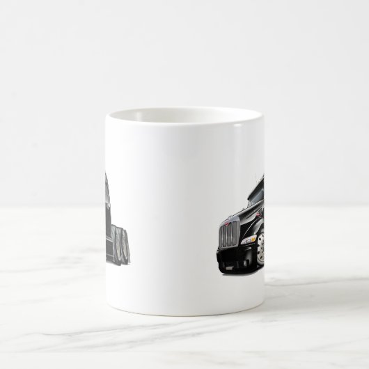 Peterbilt schwarzer LKW Kaffeetasse (Mittel)