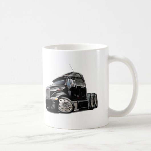 Peterbilt schwarzer LKW Kaffeetasse (Rechts)