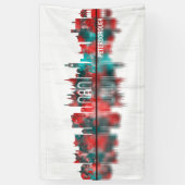 Peterborough England Skyline Banner (Vertikal)