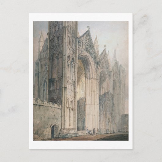 Peterborough-Kathedrale (mit Papier) Postkarte (Vorderseite)