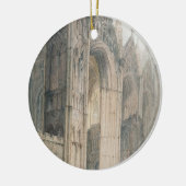 Peterborough-Kathedrale (w/c auf Papier) Keramikornament (Links)