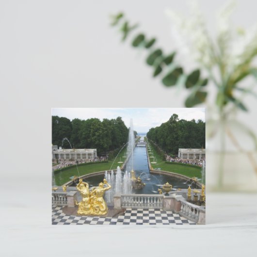 Petergof Postkarte (Stehend Vorderseite)