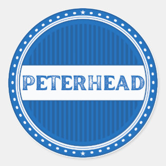 Peterhead City Pride Emblem – Schottische Identitä Runder Aufkleber