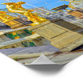 Peterhof Golden Statues, Russland Poster (Ecke)