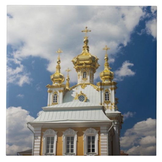 Peterhof, Grand Palace, Kapellflügel Fliese (Vorderseite)