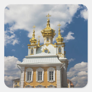 Peterhof, Großes Schloss, Kapellenflügel Quadratischer Aufkleber