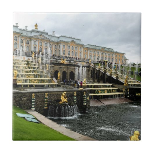 Peterhof Palace Fountains St. Petersburg Russland Fliese (Vorderseite)