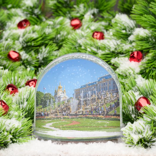 Peterhof Palace Grand Cascade – St. Petersburg Rus Schneekugeln (Weihnachten)