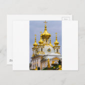 Peterhof Palast und Gärten St. Petersburg Russland Postkarte (Vorne/Hinten)