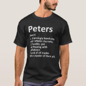 PETERS Definition Funny Surname Familientyp Birthd T-Shirt (Vorderseite)