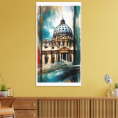 Petersbasilika Leinwanddruck (Insitu (Wohnzimmer))
