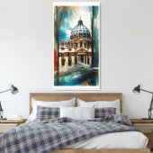 Petersbasilika Leinwanddruck (Insitu (Schlafzimmer))