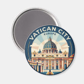Petersbasilika Vatikanstadt Magnet (Vorderseite/Rückseite)