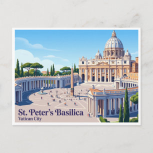 Petersbasilika Vatikanstadt Postkarte