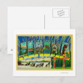 Petersburg, Alaska - Große Briefmarkenszenen Postkarte (Vorne/Hinten)