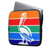 Petersburg, Florida Flag Laptop-Sieb Laptopschutzhülle (Vorderseite Links)