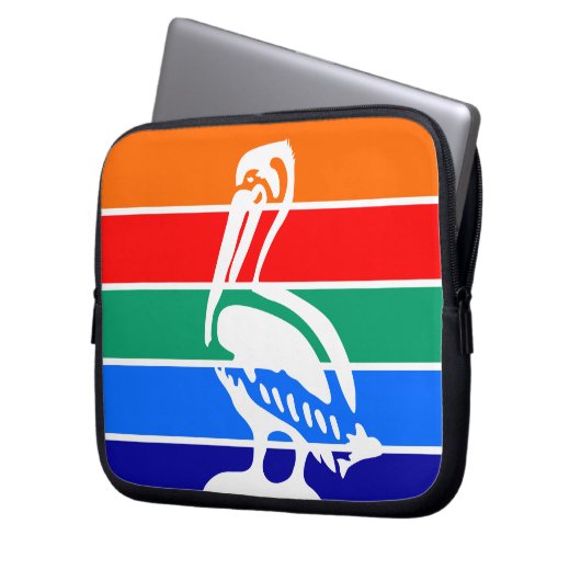 Petersburg, Florida Flag Laptop-Sieb Laptopschutzhülle (Vorderseite Links)