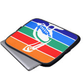 Petersburg, Florida Flag Laptop-Sieb Laptopschutzhülle (Vorne Knopf)