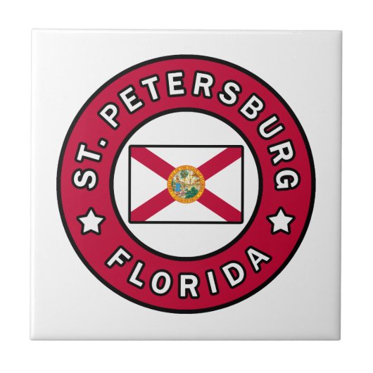 Petersburg Florida Fliese (Vorderseite)