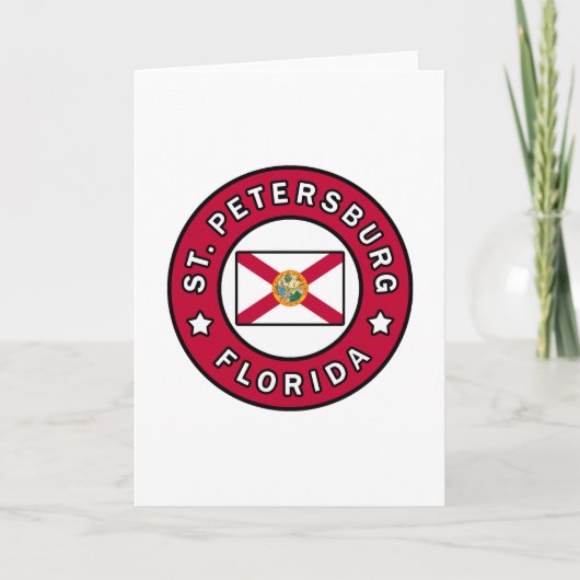 Petersburg Florida Karte (Vorderseite)