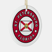 Petersburg Florida Keramik Ornament (Rechts)