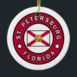 Petersburg Florida Keramik Ornament<br><div class="desc">St. Petersburg Florida</div>