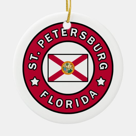 Petersburg Florida Keramik Ornament (Vorne)
