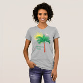 Petersburg Florida Palm Tree und Seagull T-Shi T-Shirt (Vorne ganz)