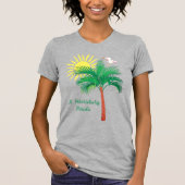 Petersburg Florida Palm Tree und Seagull T-Shi T-Shirt (Vorderseite)