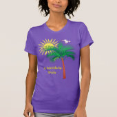 Petersburg Florida Palm Tree und Seagull T-Shi T-Shirt (Vorderseite)