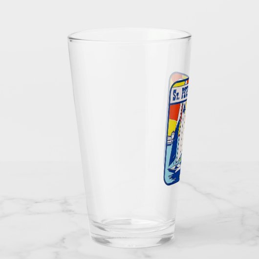 Petersburg, Florida - Pint Glass Glas (Rechts)