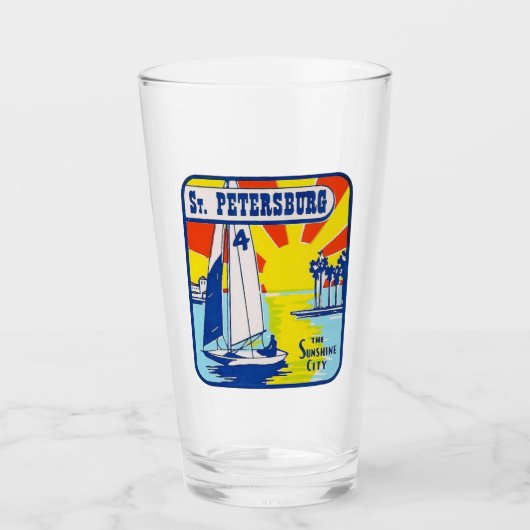 Petersburg, Florida - Pint Glass Glas (Vorderseite)