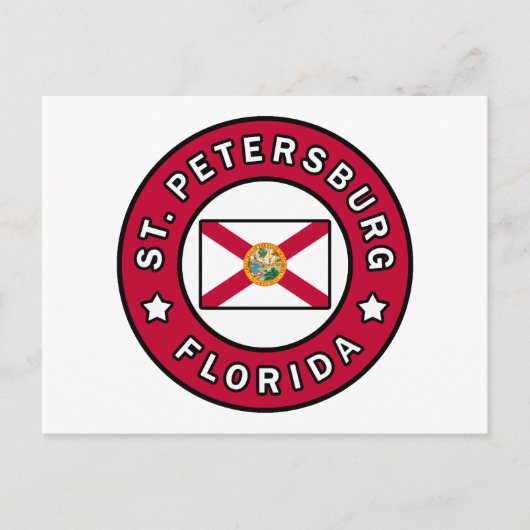 Petersburg Florida Postkarte (Vorderseite)