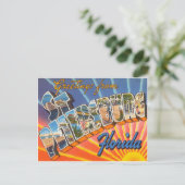 Petersburg Florida Postkarte (Stehend Vorderseite)