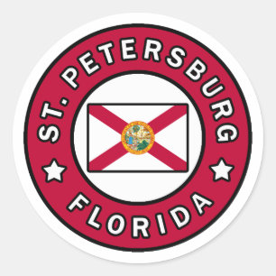 Petersburg Florida Runder Aufkleber