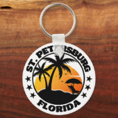 Petersburg, Florida Schlüsselanhänger (Rückseite)
