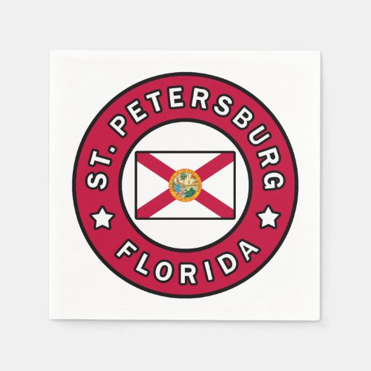 Petersburg Florida Serviette (Vorderseite)