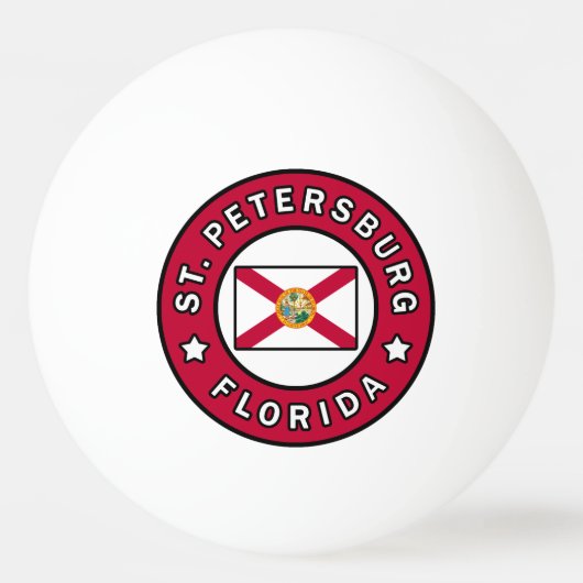 Petersburg Florida Tischtennisball (Vorderseite)