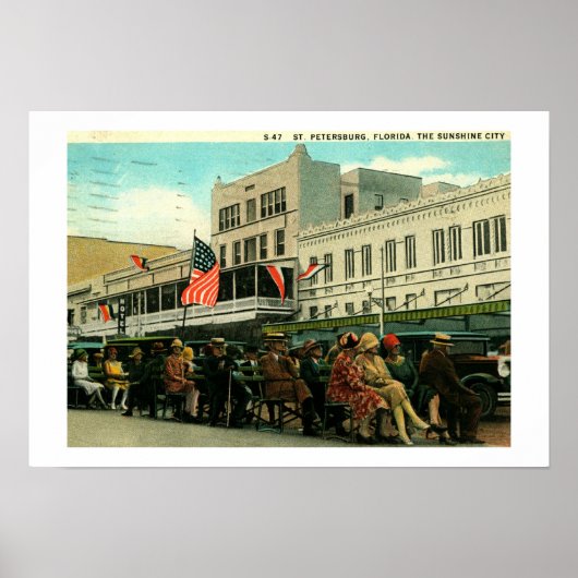 Petersburg, Florida Vintag Poster (Vorne)