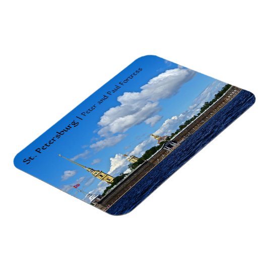 Petersburg, Peter und Paul Festung Magnet (Linke Seite)