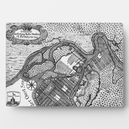 Petersburg-Plan Fotoplatte (Vorderseite)
