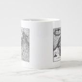 Petersburg-Plan Jumbo-Tasse (Vorderseite)