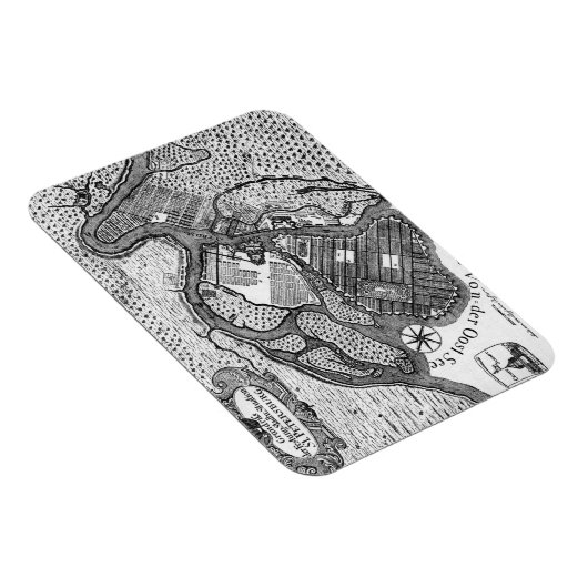 Petersburg-Plan Magnet (Rechte Seite)