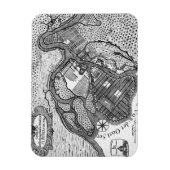 Petersburg-Plan Magnet (Vertikal)