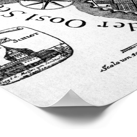 Petersburg-Plan Poster (Ecke)