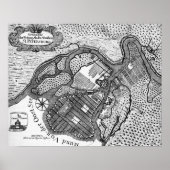 Petersburg-Plan Poster (Vorne)