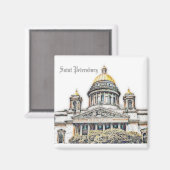 Petersburg Russland Stadt Aussicht Landschaftsmaga Magnet (Vorderseite/Rückseite)