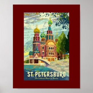 Petersburg - Russland Vintag Poster