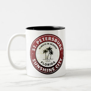 Petersburg Sunshine City Florida Zweifarbige Tasse