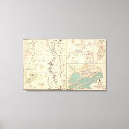 Petersburg Umgebung Bentonville Carolinas Leinwanddruck (Vorderseite)